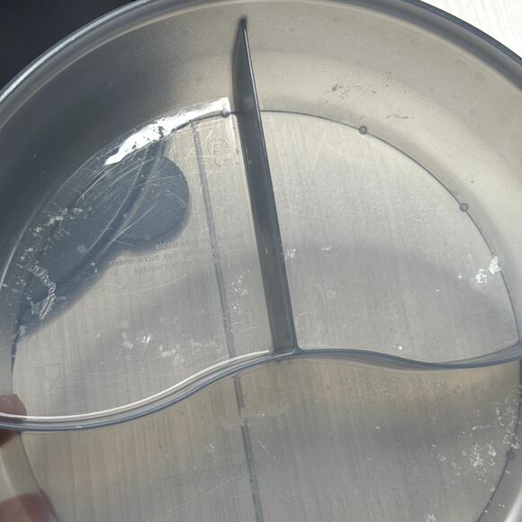 Tupperware Microwave Divided Dish Steamer Vent Lid Gray Black Container - Picture 5 of 8